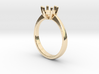 Solitaire ring 3d printed 