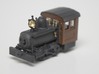 HO Scale - 40.5" Gauge Compressed Air Porter 0-4-0 3d printed Painted with Brass Detail Parts added.