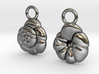 Ammonia tepida Earrings - Science Jewelry 3d printed 