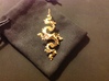 Dragon Pendant 6cm 3d printed 14k Gold plated