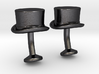 Top Hat Cufflinks 3d printed 