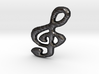 Treble-clef Pendant Charm 3d printed 