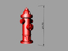 Hydrant type A 1:43 ( 0 scale ) 6 Pcs 3d printed 