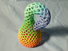 Color Klein bottle irregular holes weave 3d printed 