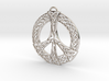 Celtic Peace Symbol Pendant 3d printed 