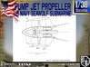 1-36 Pump Jet Seawolf Submarine Propeller 3d printed 