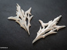 Lightning Returns Pendant 3d printed Frosted Ultra Detail (L) + White Strong and Flexible Polished (R)