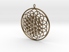 Flower Of Life Pendant - w Loopet - 6cm 3d printed 