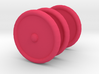3 Scooter Wheels (2 Back 1 Front) 3d printed Three Pink Scooter Wheels