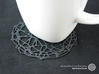 6er Drink Coaster Set - Voronoi #9 (Thin) 3d printed Drink Coaster - Voronoi #9 (black)