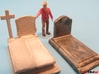 HO/1:87 Cemetery set 2 - graves kit 3d printed en]painted and assembled [de]bemalt und gebaut