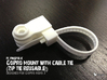 GoPro mount with cable tie (zip tie reusable!) 3d printed 