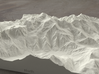 8''/20cm Mt. Blanc, France/Italy, Sandstone 3d printed Radiance rendering of model from the north