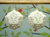 Butterfly Dodecahedron Earrings 3d printed 