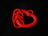 2 Hearts Linked in Love 3d printed Image shown with 3 hearts.