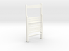 Wooden folding chair, folded, 1:12 3d printed 