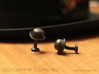 Bowler Hat Cufflinks 3d printed 