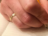 Pencil Ring, Size 9.5 3d printed Raw brass