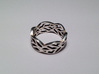 Leaf ring 3d printed Polished silver