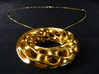 Twisted Scherk Linked 3,4 Torus Knots Pendant 3d printed 