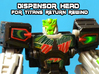 Dewbot/Dispensor Head for Titans Return Rewind 3d printed V1 head, hand painted high-def acrylate