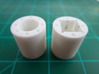 Bussard Dome Assembly - 1:650 - For DLM Parts - 03 3d printed Two printed parts in "Strong and Flexible" white polished plastic.