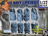 1-32 USN Hanged Kapok Lifevest Set1 3d printed 