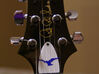 Truss Rod Cover for PRS Guitar - Seagull Insert 3d printed Cover in polished white and seagull in polished blue