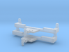Trailer Hitch Pickup Truck With Balls 2 Pack 1-87  3d printed 