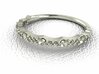 Wedding band halo stack ring 2 NO STONES SUPPLIED 3d printed 