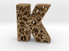 Voronoi Letter ( alphabet ) K 3d printed 