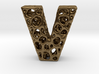 Voronoi Letter ( alphabet ) V 3d printed 