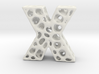 Voronoi Letter ( alphabet ) X 3d printed 