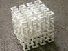 Hilbert Curve 3d printed IRL. Since the model is just a single loop of material, this one is a bit springy.