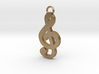 Music Pendant - Treble Clef  3d printed 