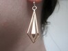 Geometric chic earrings 3d printed 
