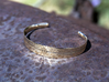 Stitch Bracelet 3d printed Polished Bronze