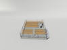 Grandstand uncovered, ideal for slot car track 3d printed Tribune uncovered
