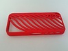  wavy case 3d printed Coral Red Strong & Flexible Polished