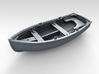 1/96 Scale Allied 10ft Dinghy 3d printed 3d render showing product detail