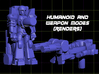 Heater Targetmaster (5mm) 3d printed Render of figure in both modes.