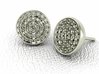 Pave Stud Earrings NO STONES SUPPLIED 3d printed 