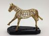 Year of the Horse - Victory 3d printed Actual Photograph - Gold Plated and 3D printed Ceramic Base