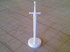 Role Playing Counter: Longsword 3d printed Longsword in Strong & Flexible Plastic (Polished White)