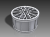 Multispoke Racing Wheel Medium 3d printed 