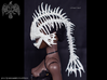 BJD Fish Skeleton Helmet 3d printed 