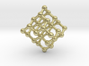 Diamond Molecule Necklace 3d printed 