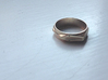 Abstract Ring No.4 3d printed Polished Brass