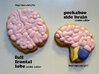 Peekaboo Side Brain Cookie Cutter 3d printed 