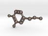 Dopamine Molecule Keychain 3d printed 